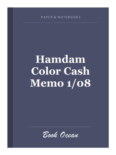 Hamdam Color Cash Memo 1/08
