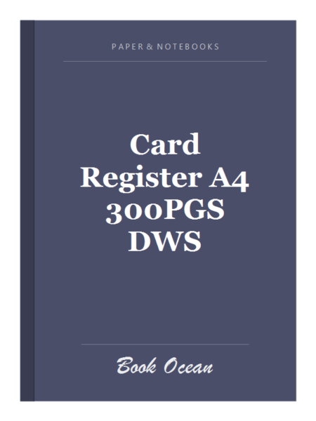 Card Register A4 300PGS DWS