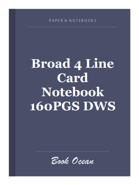 Broad 4 Line Card Notebook 160PGS DWS