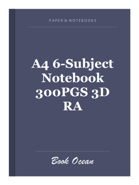 A4 6-Subject Notebook 300PGS 3D RA