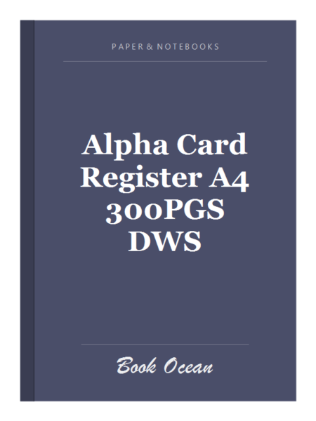 Alpha Card Register A4 300PGS DWS