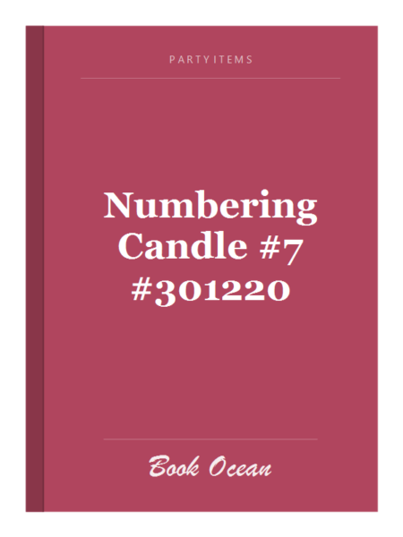 Numbering Candle #7 #301220