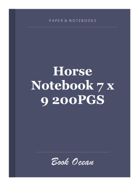 Horse Notebook 7 x 9 200PGS