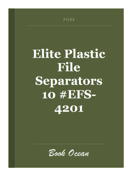 Elite Plastic File Separators 10 #EFS-4201