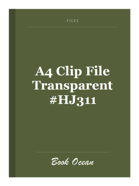 A4 Clip File Transparent #HJ311