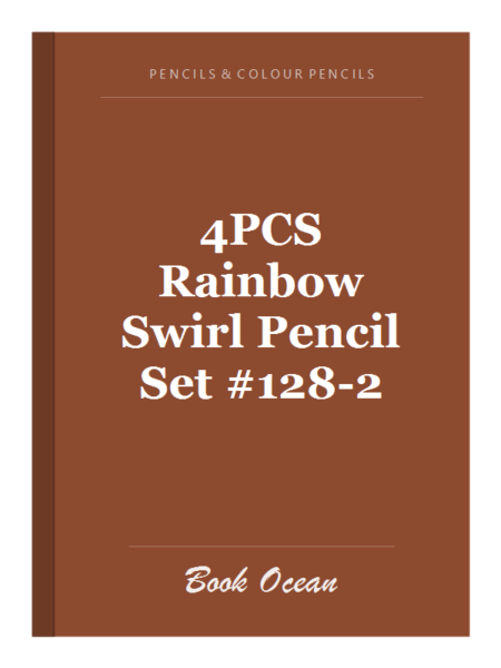 4PCS Rainbow Swirl Pencil Set #128-2