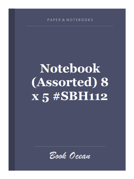Notebook (Assorted) 8 x 5 #SBH112