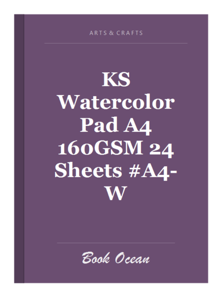 KS Watercolor Pad A4 160GSM 24 Sheets #A4-W