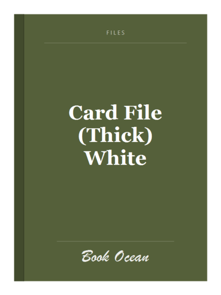Card File (Thick) White
