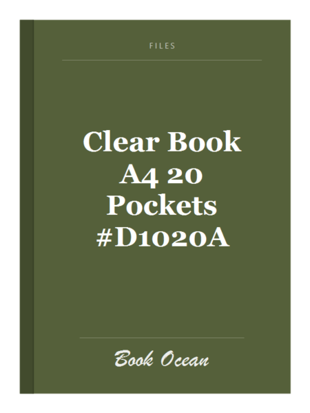 Clear Book A4 20 Pockets #D1020A