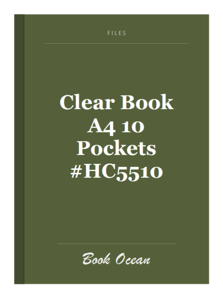 Clear Book A4 10 Pockets #HC5510