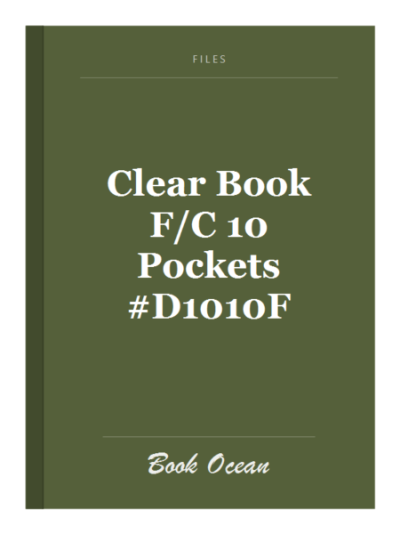 Clear Book F/C 10 Pockets #D1010F