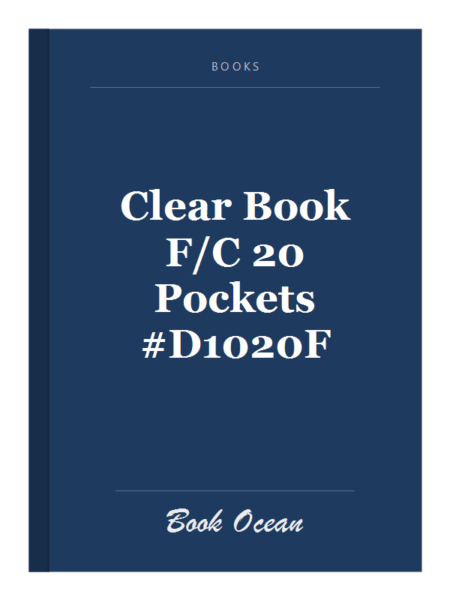 Clear Book F/C 20 Pockets #D1020F