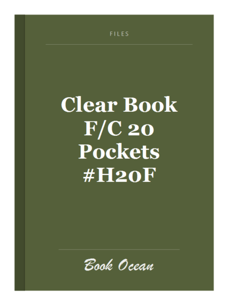 Clear Book F/C 20 Pockets #H20F