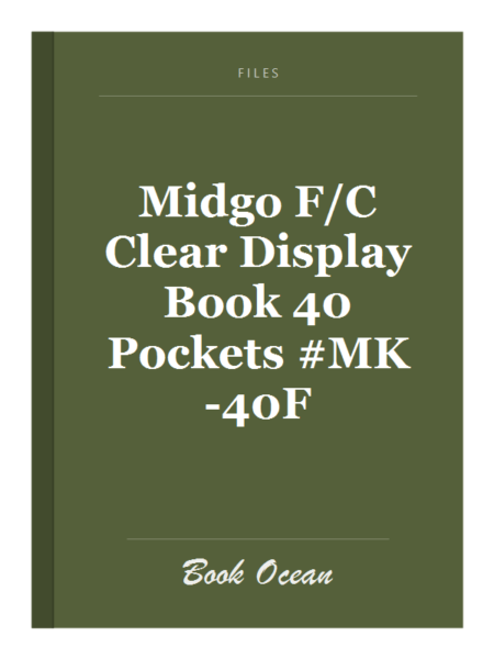 Midgo F/C Clear Display Book 40 Pockets #MK-40F