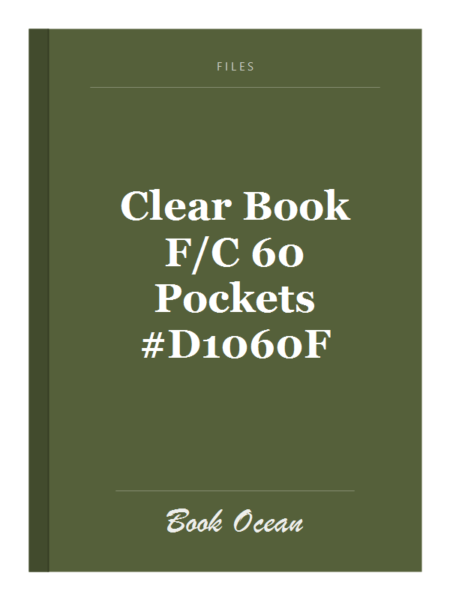Clear Book F/C 60 Pockets #D1060F