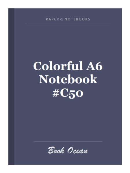 Colorful A6 Notebook #C50