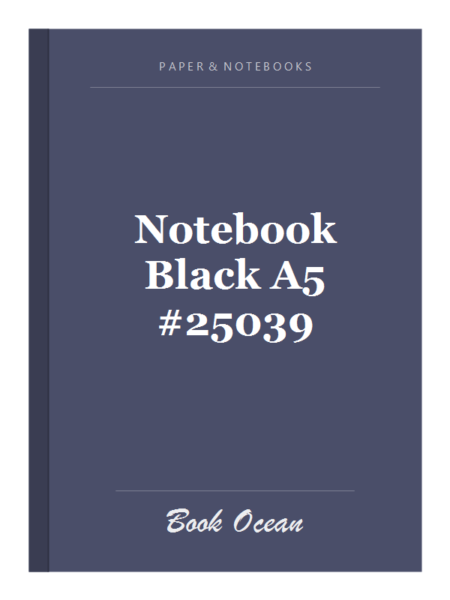 Notebook Black A5 #25039