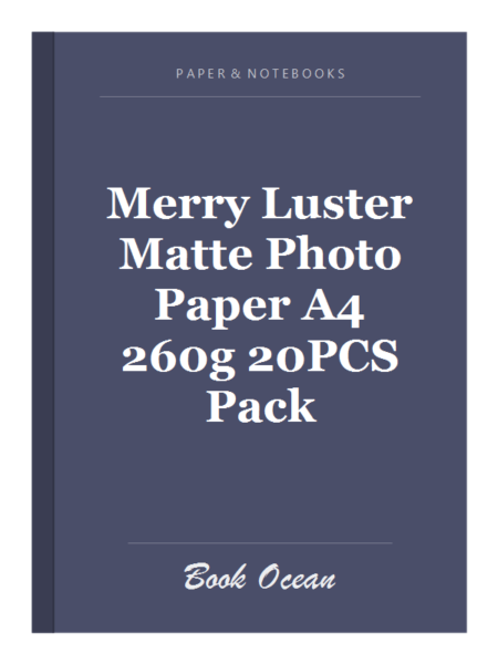 Merry Luster Matte Photo Paper A4 260g 20PCS Pack