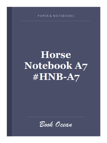 Horse Notebook A7 #HNB-A7