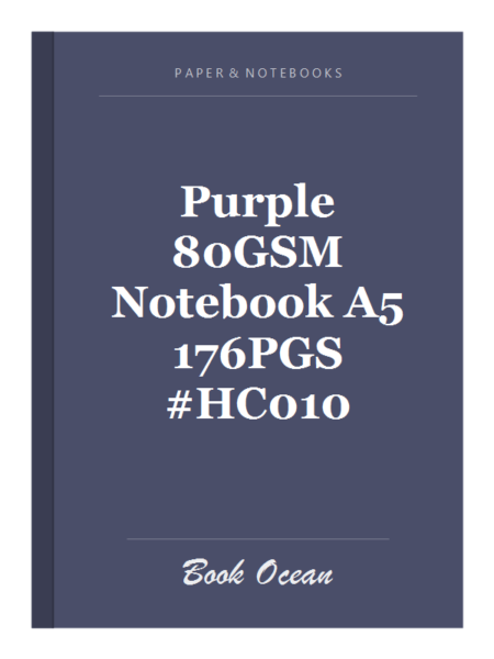 Purple 80GSM Notebook A5 176PGS #HC010