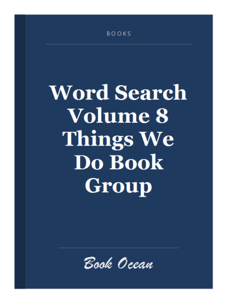 Word Search Volume 8 Things We Do Book Group