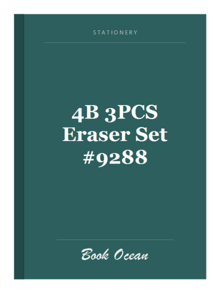 4B 3PCS Eraser Set #9288