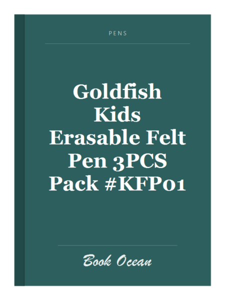 Goldfish Kids Erasable Felt Pen 3PCS Pack #KFP01