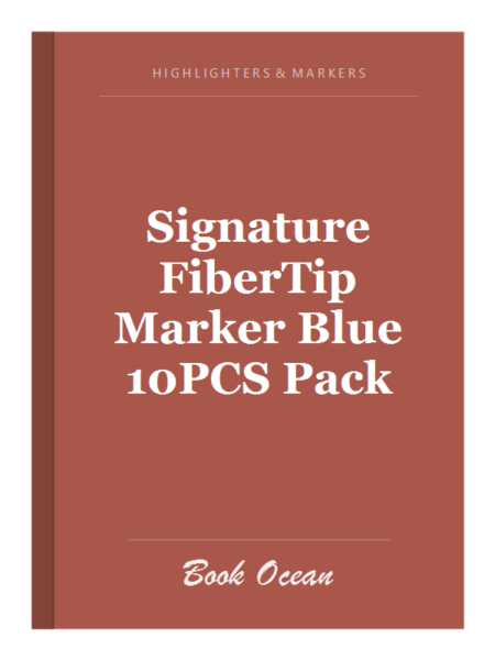 Signature FiberTip Marker Blue 10PCS Pack