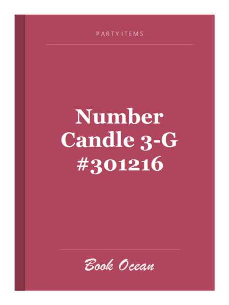 Number Candle 3-G #301216