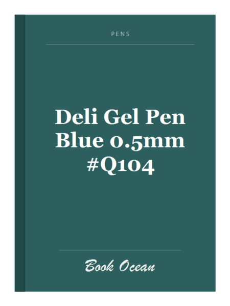 Deli Gel Pen Blue 0.5mm #Q104