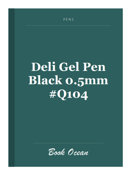 Deli Gel Pen Black 0.5mm #Q104