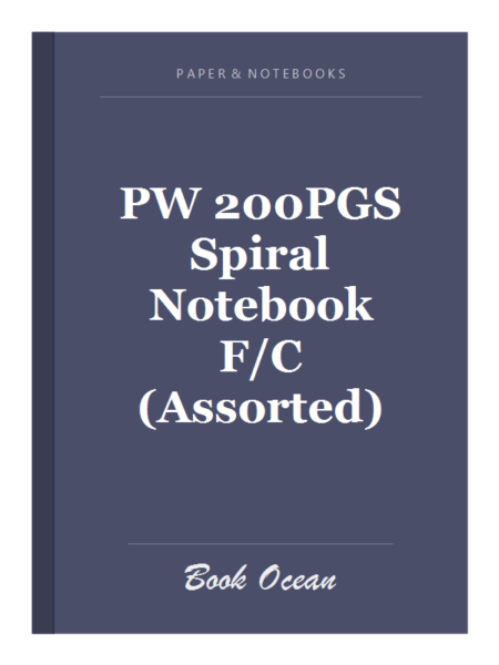 PW 200PGS Spiral Notebook F/C (Assorted)