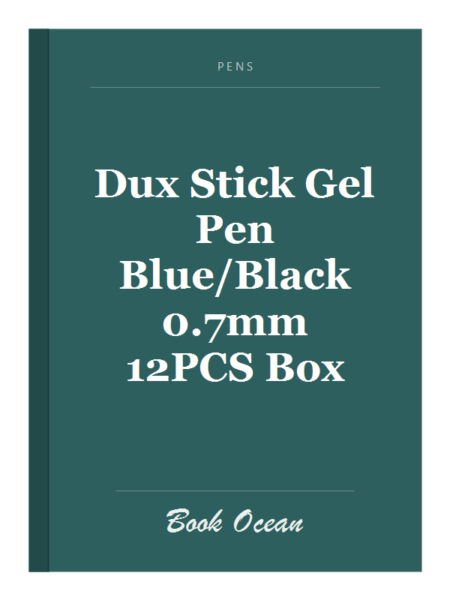 Dux Stick Gel Pen Blue/Black 0.7mm 12PCS Box