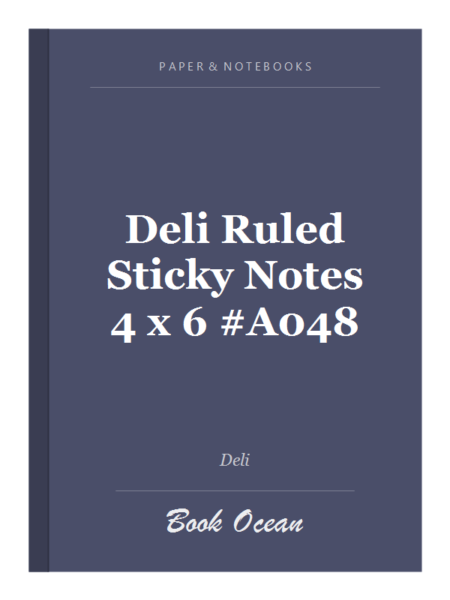 Deli Ruled Sticky Notes 4 x 6 #A048