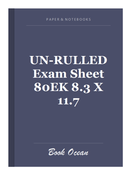UN-RULLED Exam Sheet 80EK 8.3 X 11.7