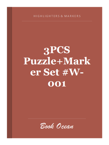 3PCS Puzzle+Marker Set #W-001