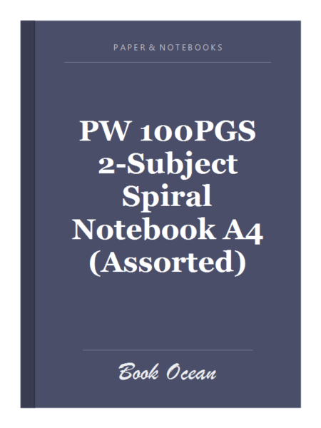 PW 100PGS 2-Subject Spiral Notebook A4 (Assorted)