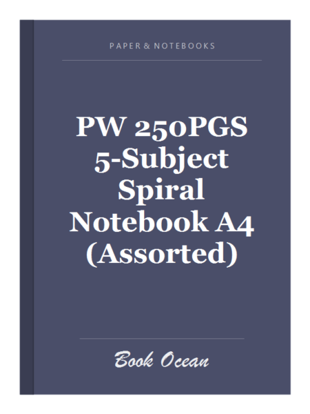 PW 250PGS 5-Subject Spiral Notebook A4 (Assorted)