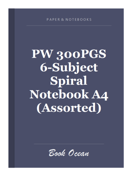 PW 300PGS 6-Subject Spiral Notebook A4 (Assorted)
