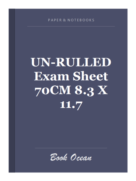 UN-RULLED Exam Sheet 70CM 8.3 X 11.7