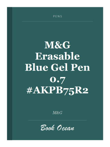 M&G Erasable Blue Gel Pen 0.7 #AKPB75R2
