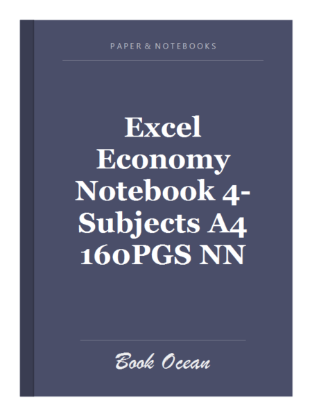 Excel Economy Notebook 4-Subjects A4 160PGS NN