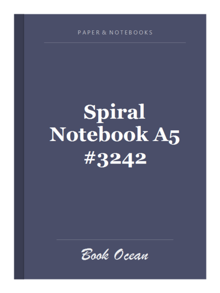 Spiral Notebook A5 #3242