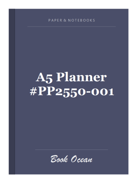 A5 Planner #PP2550-001