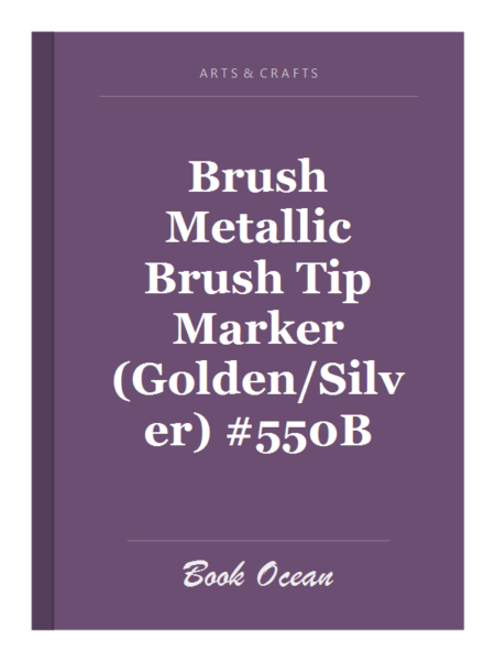 Brush Metallic Brush Tip Marker (Golden/Silver) #550B