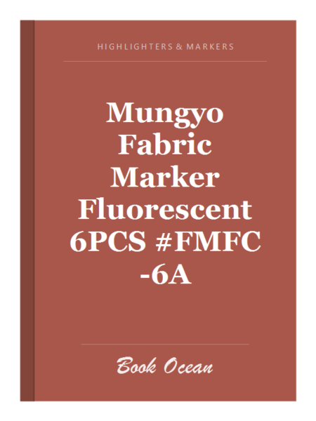 Mungyo Fabric Marker Fluorescent 6PCS #FMFC-6A