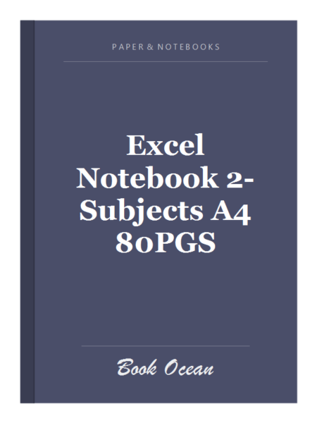 Excel Notebook 2-Subjects A4 80PGS