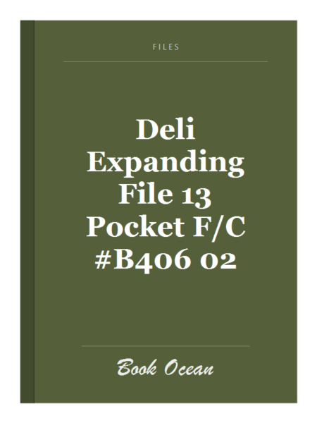 Deli Expanding File 13 Pocket F/C #B406 02