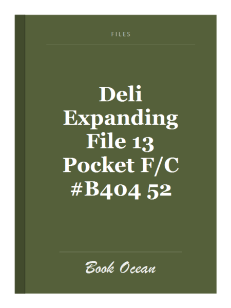 Deli Expanding File 13 Pocket F/C #B404 52